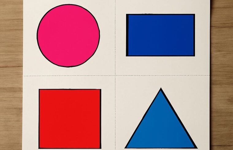 Illustration of all shapes with types and names