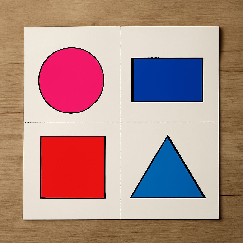 Illustration of all shapes with types and names