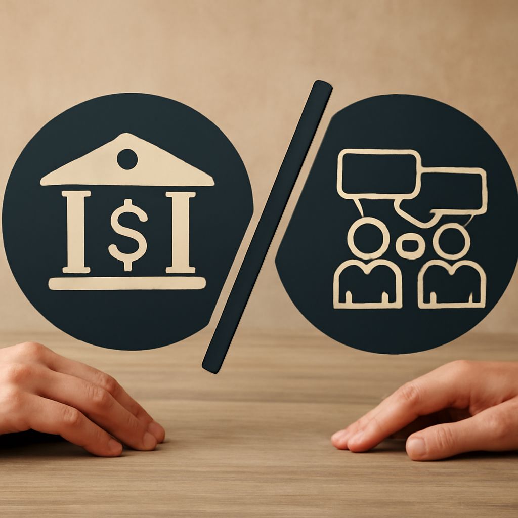 Comparison of bank vs credit union and what's the difference between a bank and a credit union
