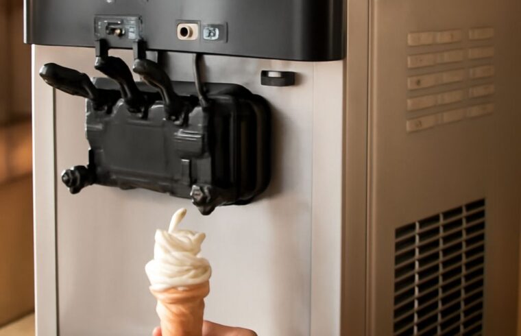 Commercial ice cream machine and commercial soft serve ice cream machine