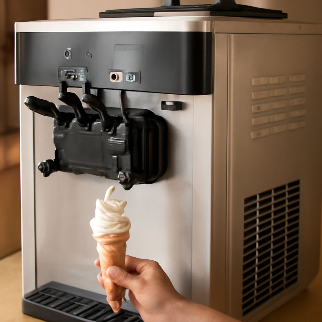 Commercial ice cream machine and commercial soft serve ice cream machine