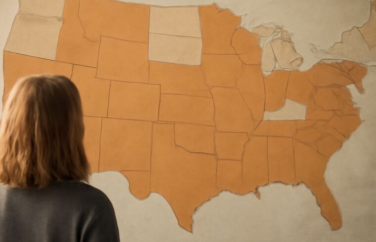 Map showing what states have the death penalty and states that allow death penalty