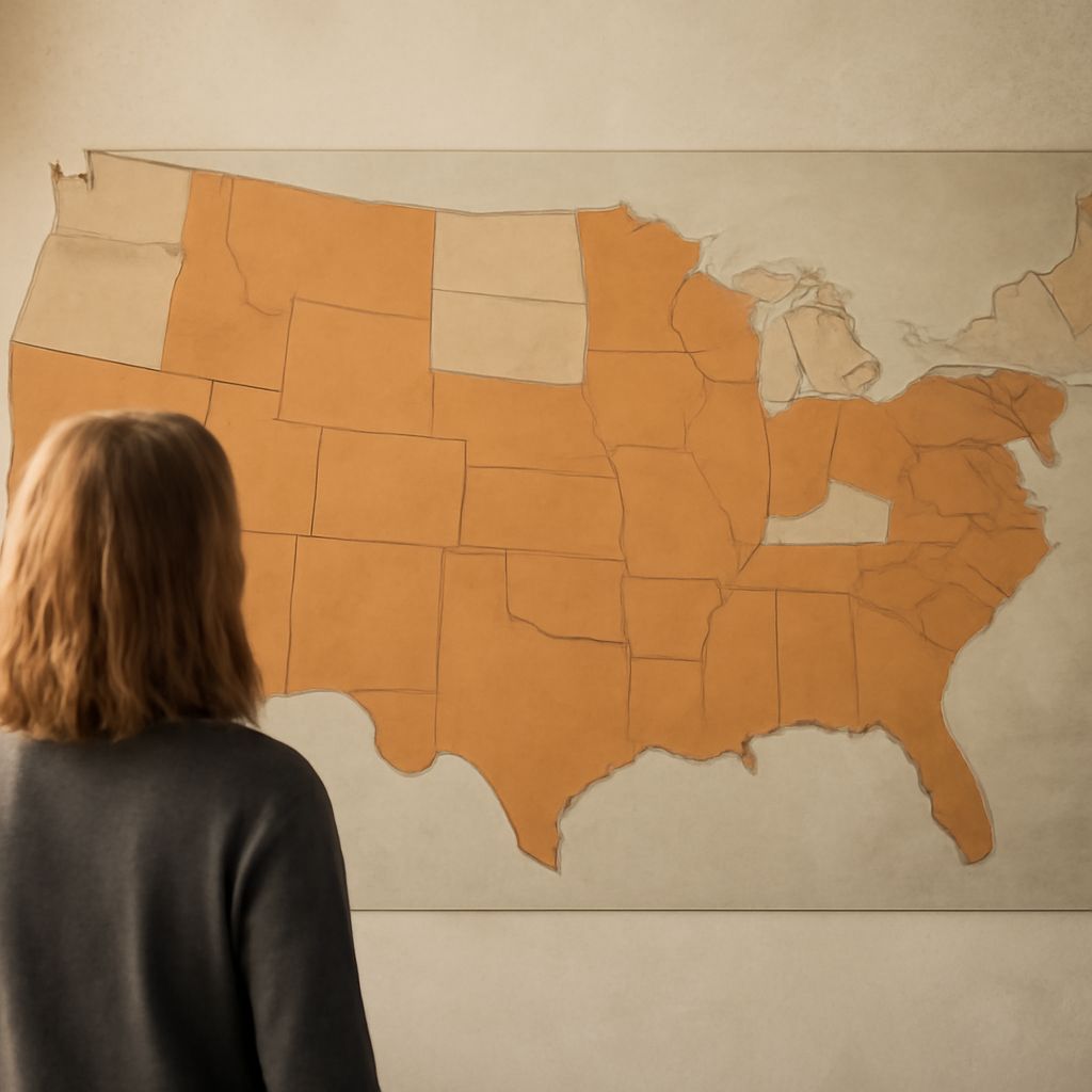 Map showing what states have the death penalty and states that allow death penalty