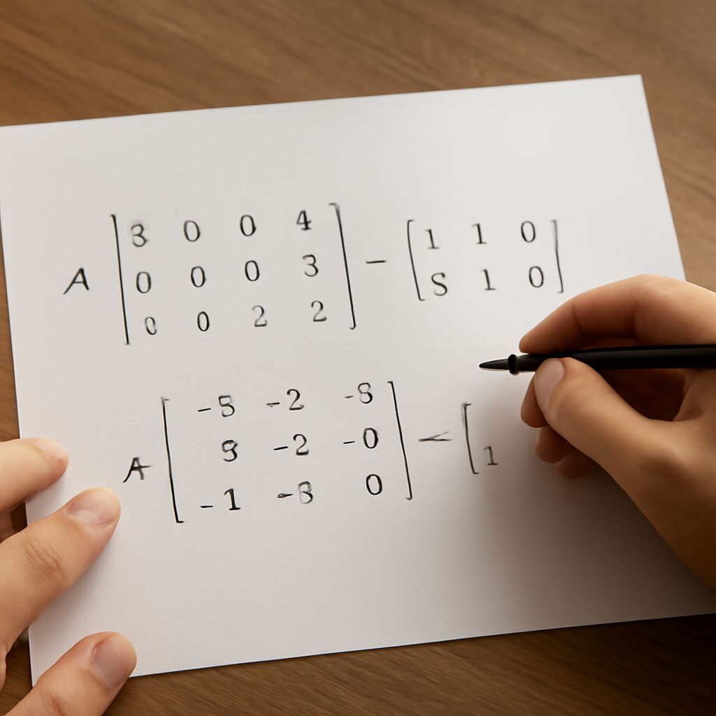 Illustration of diagonalize matrix calculator and diagonalization calculator