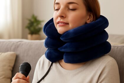 neck stretcher and neck traction device