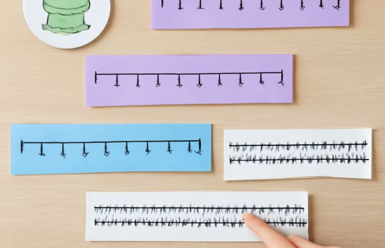 number line to 20 and 1-20 number line for learning