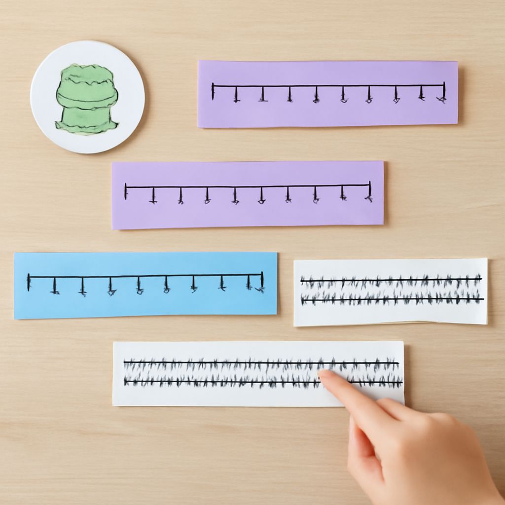 number line to 20 and 1-20 number line for learning