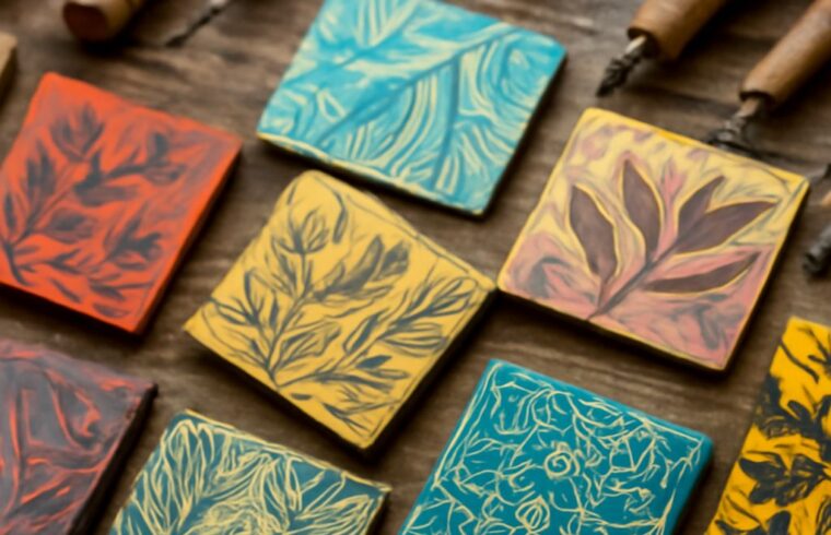 Printmaking art and the printmaking process