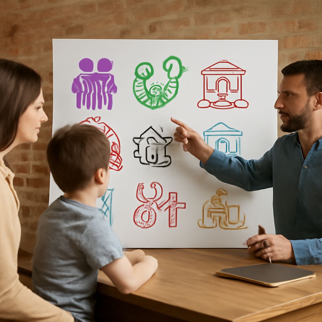 Illustration of social institutions and examples of social institutions