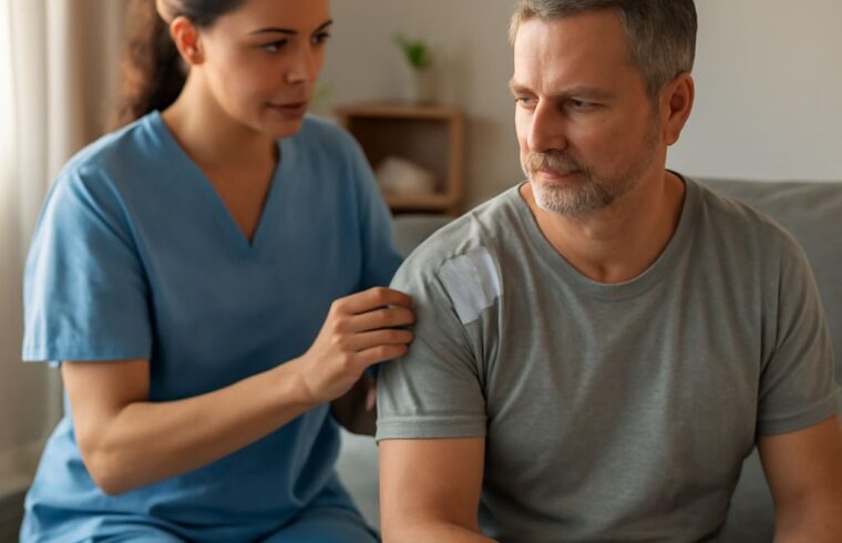 TENS electrode placement chart and neck pain relief