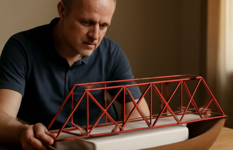 Illustration of types of truss bridges and bridge truss designs