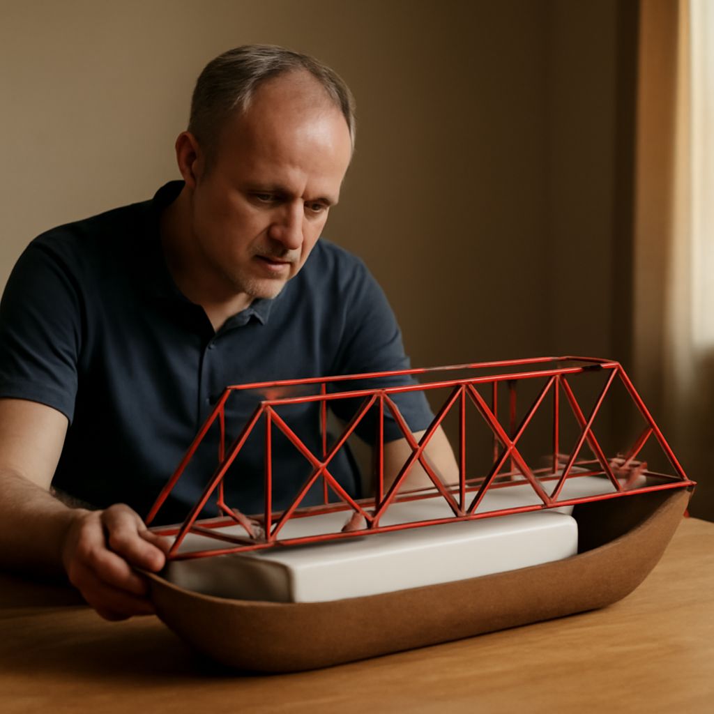 Illustration of types of truss bridges and bridge truss designs