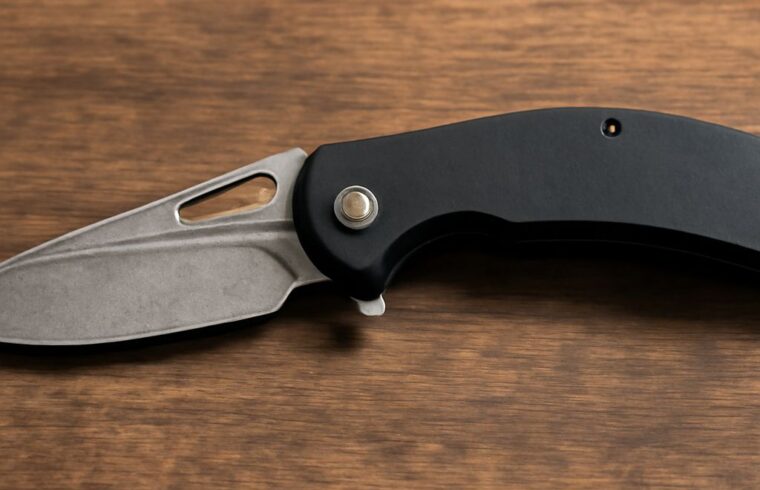 Parts of a knife with a detailed knife diagram and part names