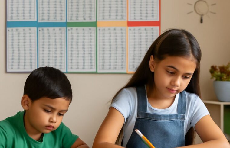 multiplication table and multiplication chart up to 25